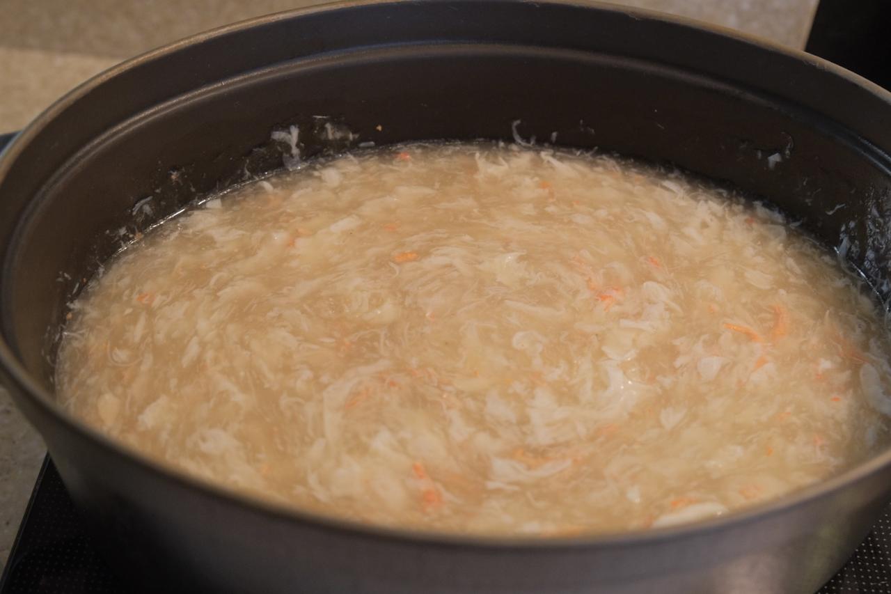 画像2: ⚫︎「竹内養鶏場「米艶」を使った蟹餡かけ白チャーハン」