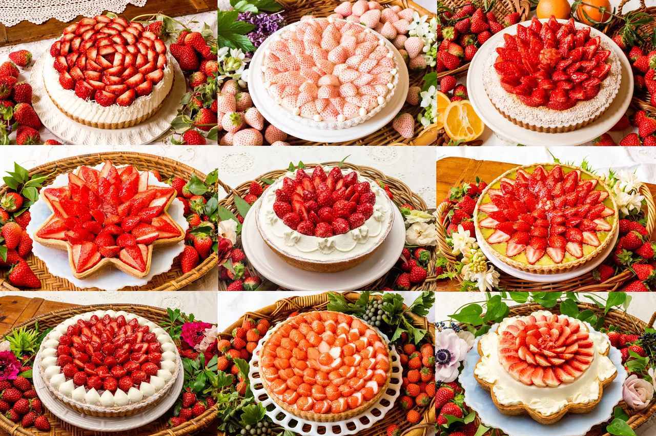 画像: 個性豊かなイチゴが主役。全11種類以上のタルトが登場