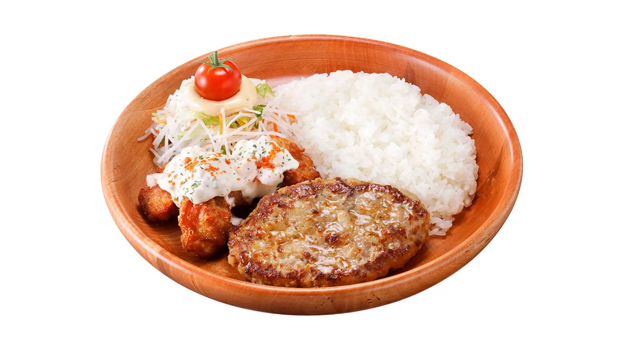 画像: タルタルザンギ&ハンバーグディッシュ