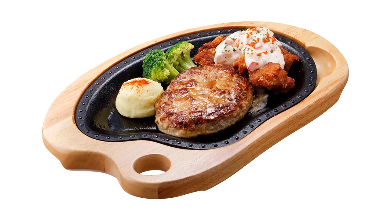 画像: タルタルザンギ&ハンバーグステーキ