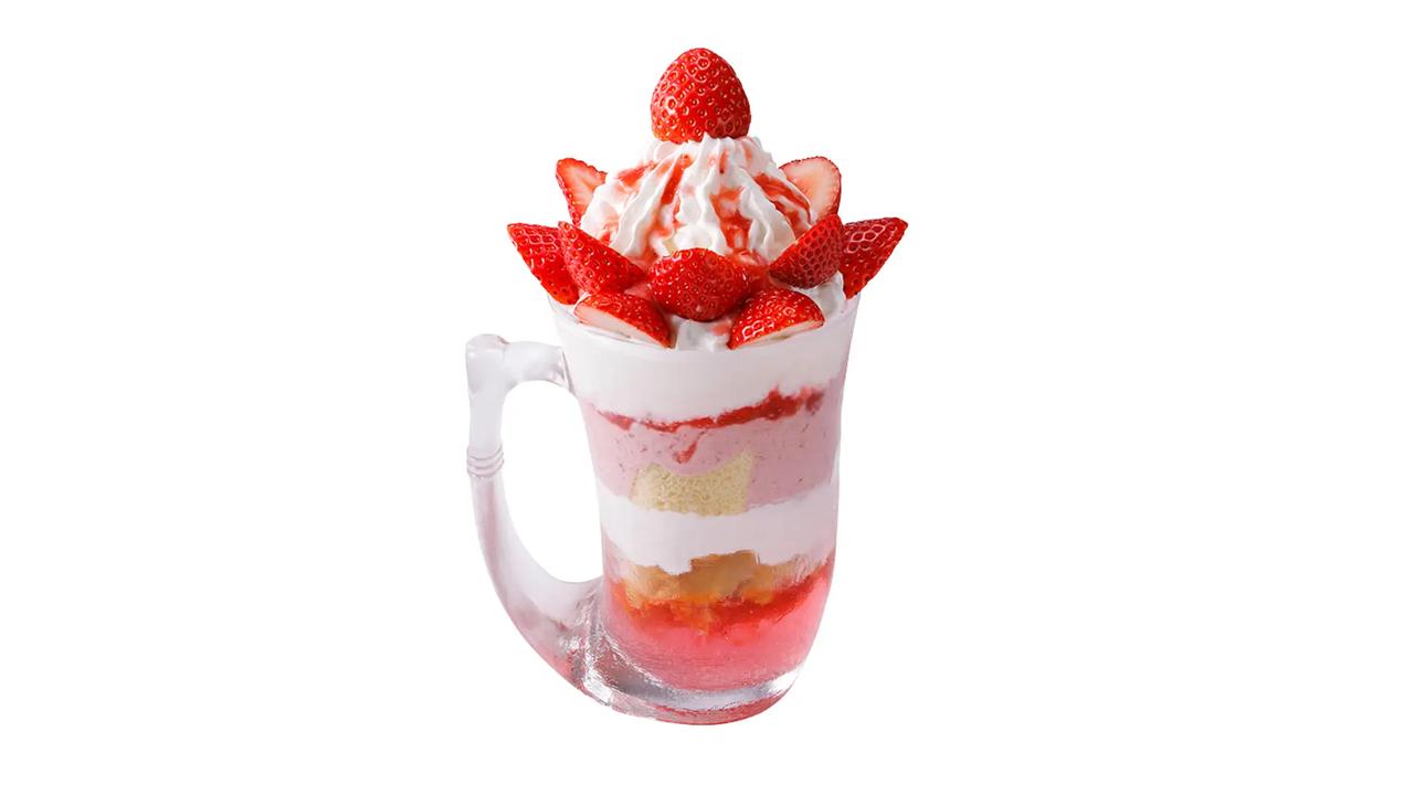 画像: ●ジョッキパフェ(完熟いちご)