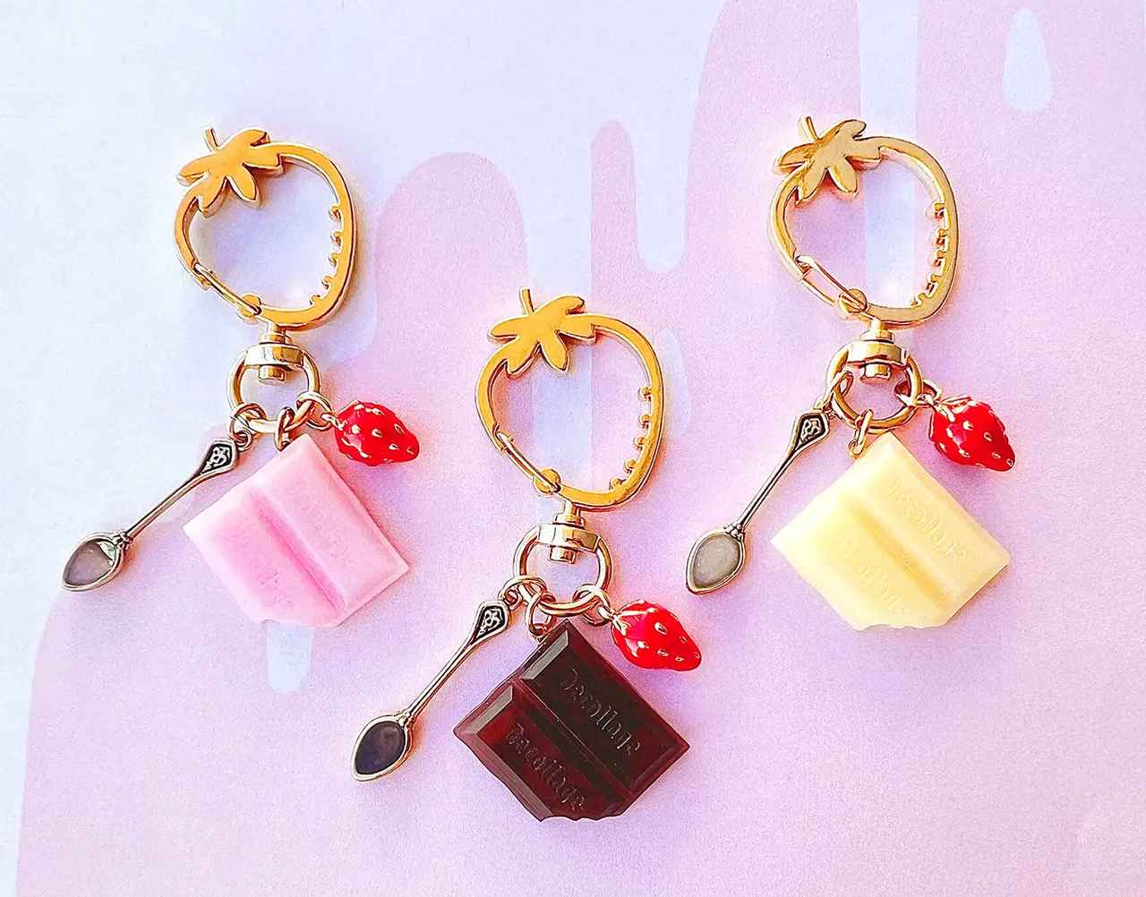 画像: 貴和製作所 UV-LEDレジンで作るいちごチョコレートキーホルダー