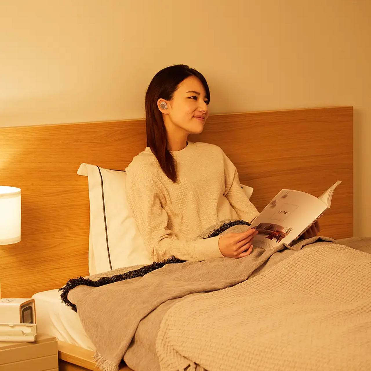 画像: 就寝前に