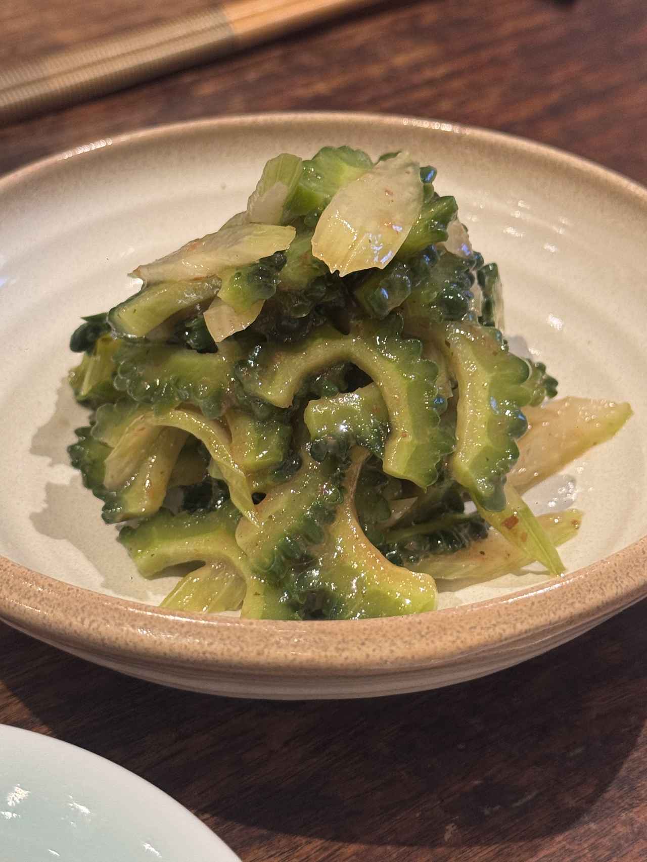 画像: ゴーヤセロリの梅ドレッシング