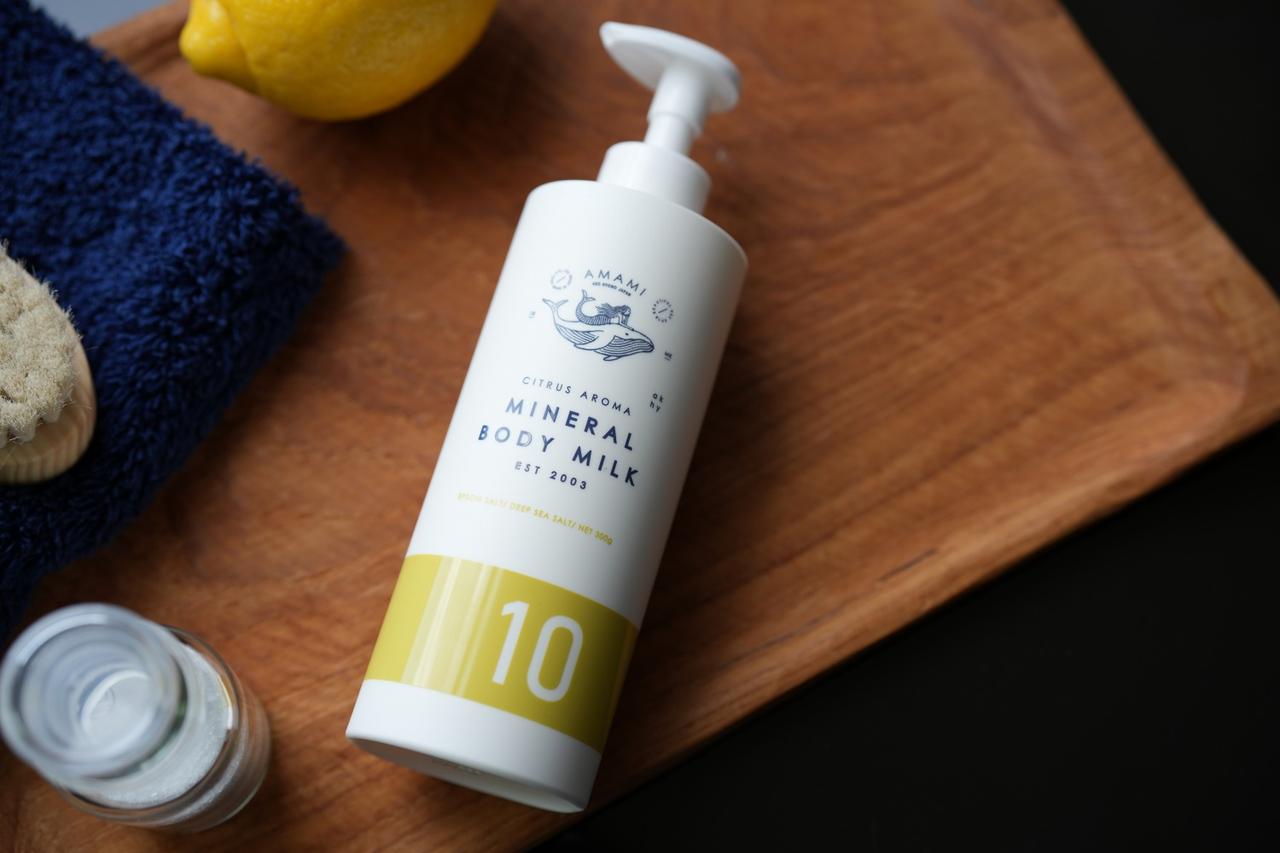 画像: AMAMI ミネラルボディミルク 300g 3,480 円(税込)