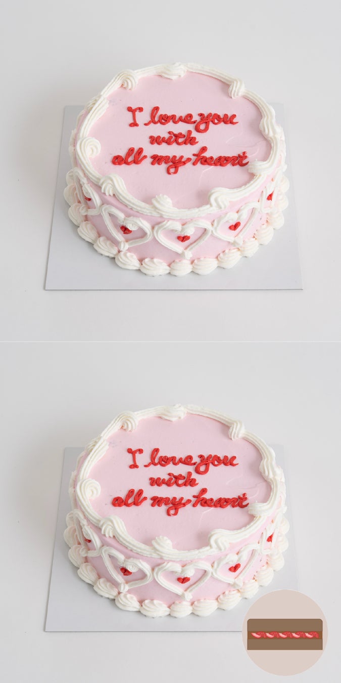 画像2: 甘くてレトロな世界観にきゅん。バレンタイン限定「アメリカンヴィンテージ」ケーキ登場