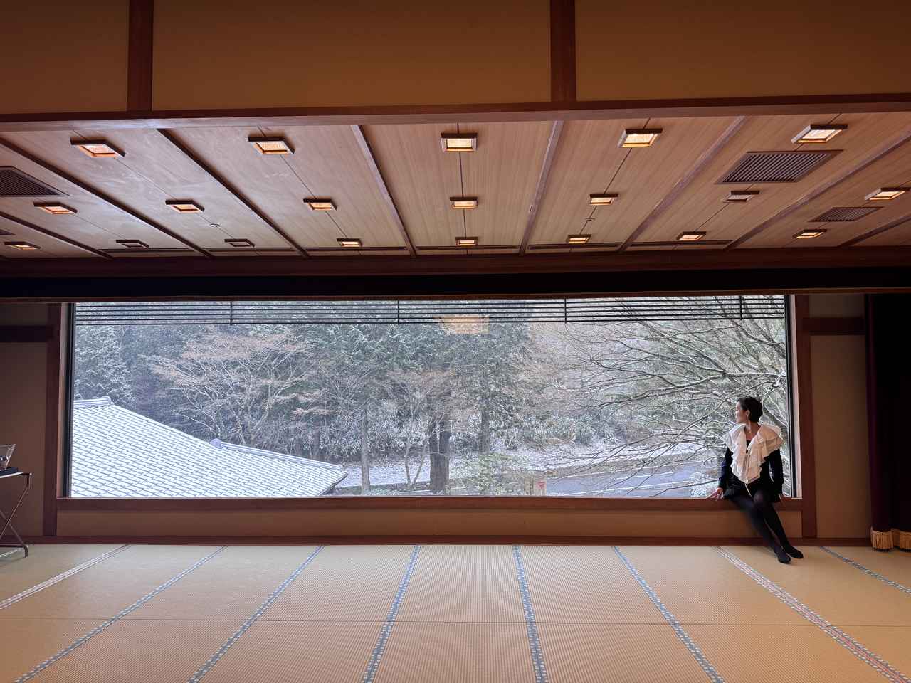 画像: 夜のうちに雪景色に