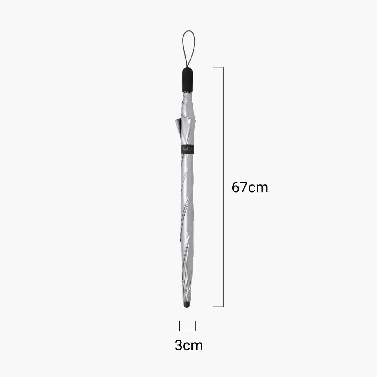 画像: ＜収納時サイズ・重量＞ 高さ：67cm（ストラップ部分は除く） 幅：約3cm 重量：約200g ※±3g程度の個体差がある場合があります。 ※表示サイズは1%程度の差がある場合があります。