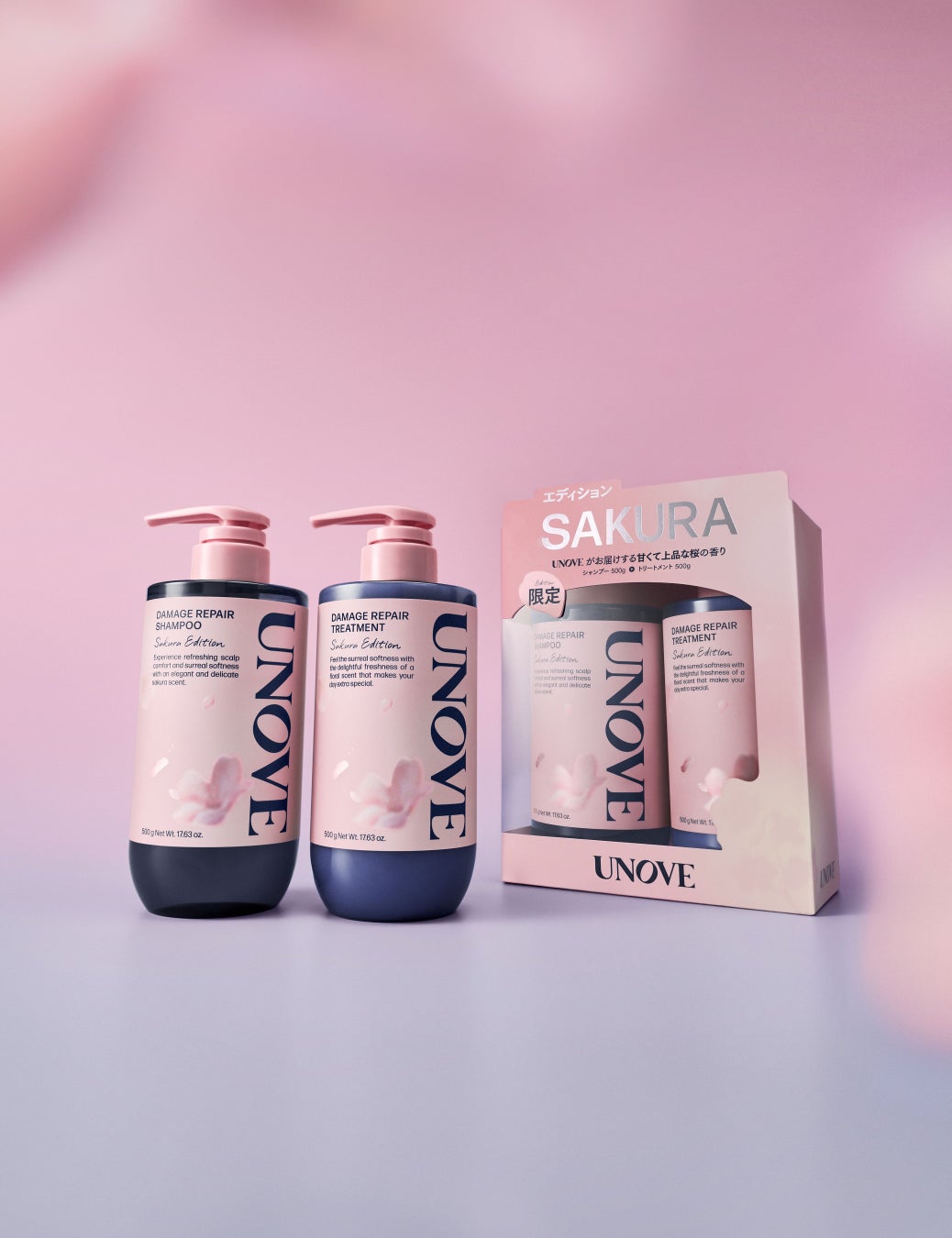画像2: UNOVE桜エディション登場。限定ヘアケアと桜POPUP開催