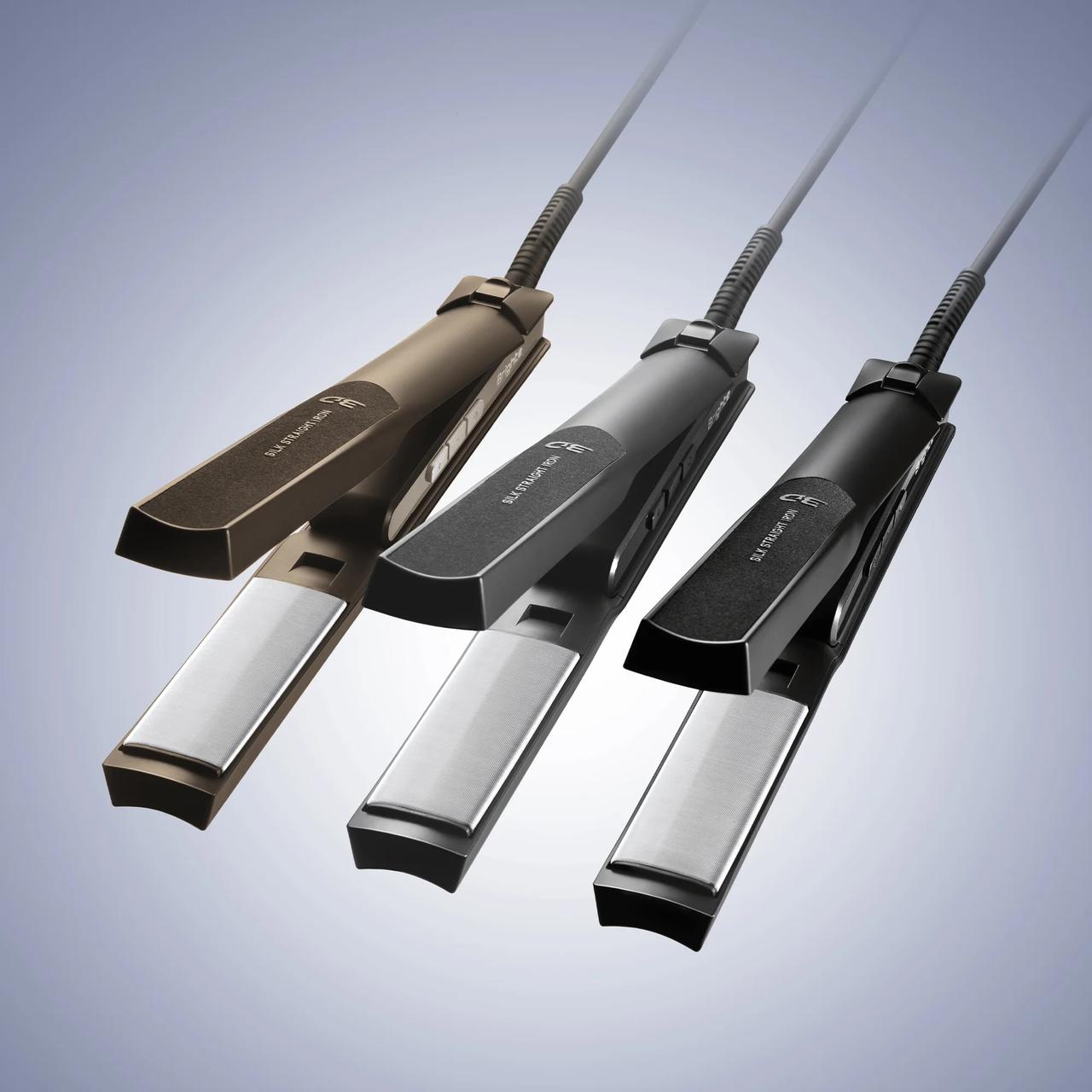 画像: 3D SILK STRAIGHT IRON カラー：ブラック、グレー、ブラウン 価　格：19,800円（税込） 販売先：家電量販店、ECモール（楽天市場、その他順次）、公式ブランドサイト