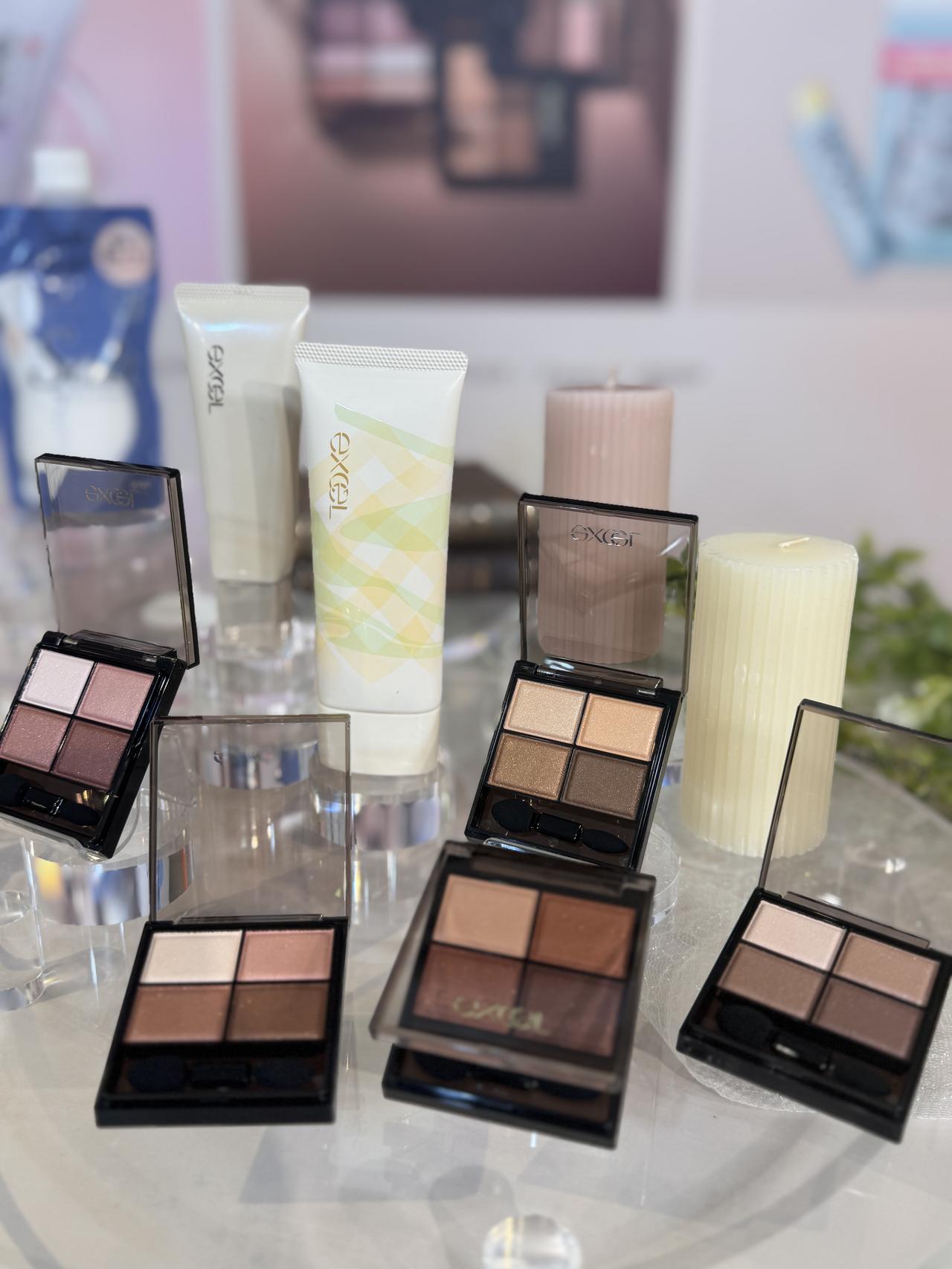 画像4: 色・ツヤ・密着力すべてをアップデート♡エクセル「スキニーリッチシャドウ」“もっと自由な4色パレット”へ進化