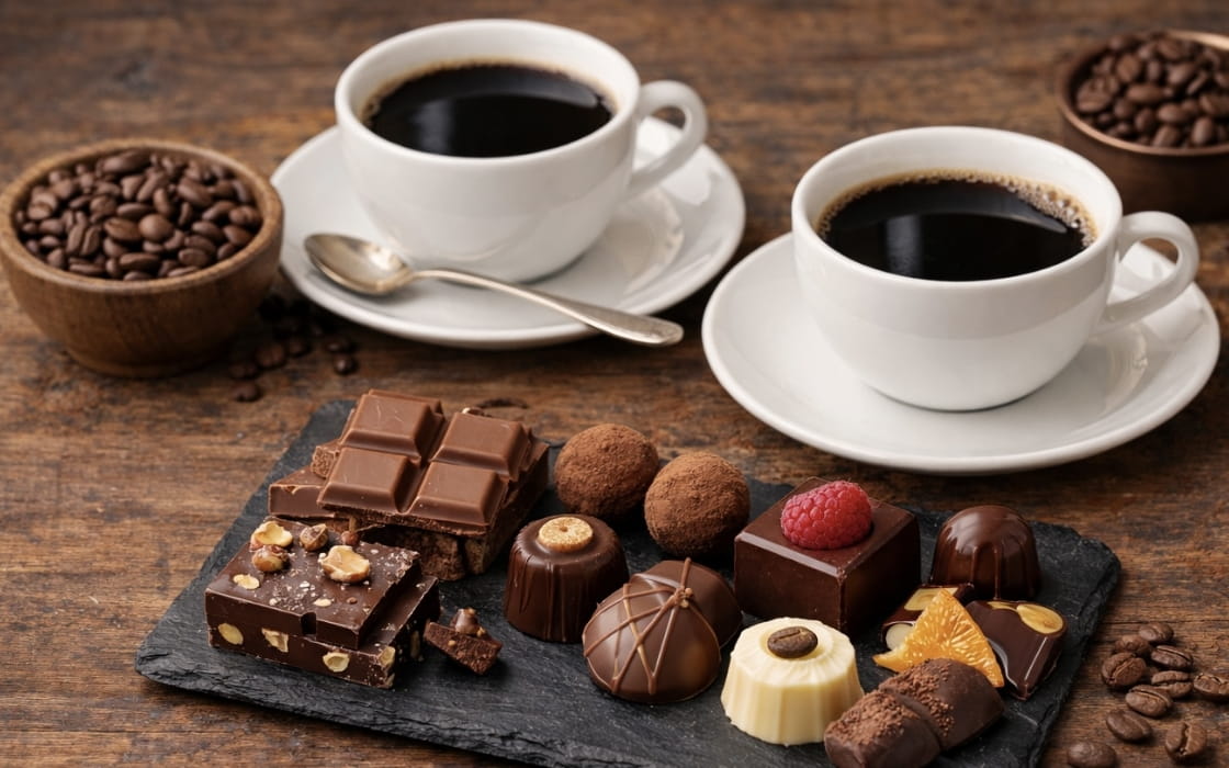 画像: チョコレートとコーヒーの出会い