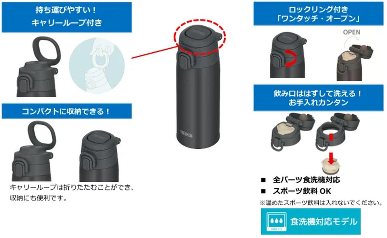 画像: 片手でサッと飲める「真空断熱ケータイマグ」新色&新サイズ
