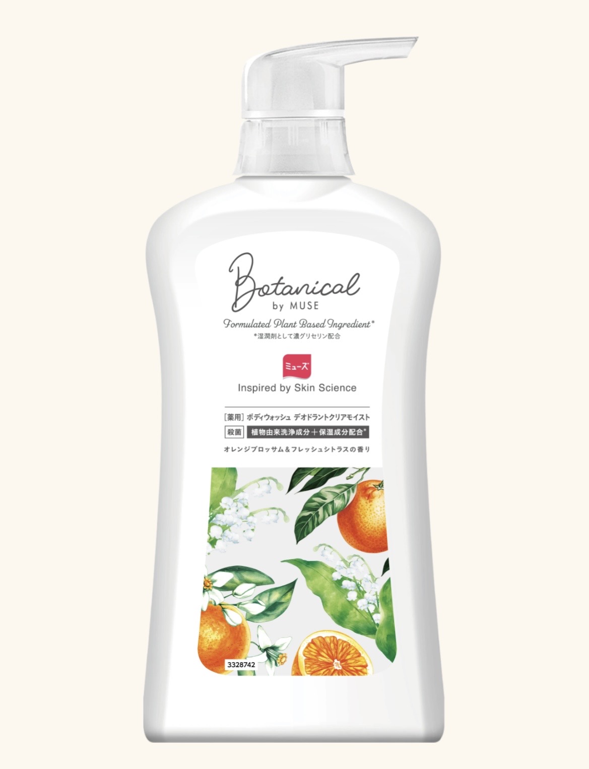 画像1: シリーズ累計450万個達成のボタニカルbyミューズから、初のボディソープ誕生!殺菌+保湿成分*1の両立を実現した『ボタニカルbyミューズボディウォッシュ デオドラントクリアモイスト』発売中