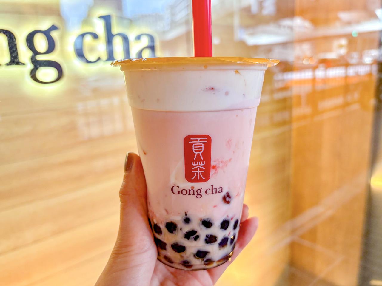 画像1: 「いちご杏仁 ミルクティー」を実飲レビュー