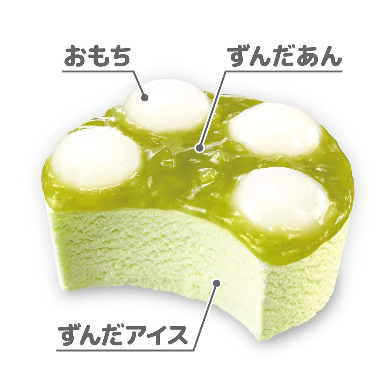 画像: （3）やわもちアイスならではの、冷凍下でもやわらかいおもち