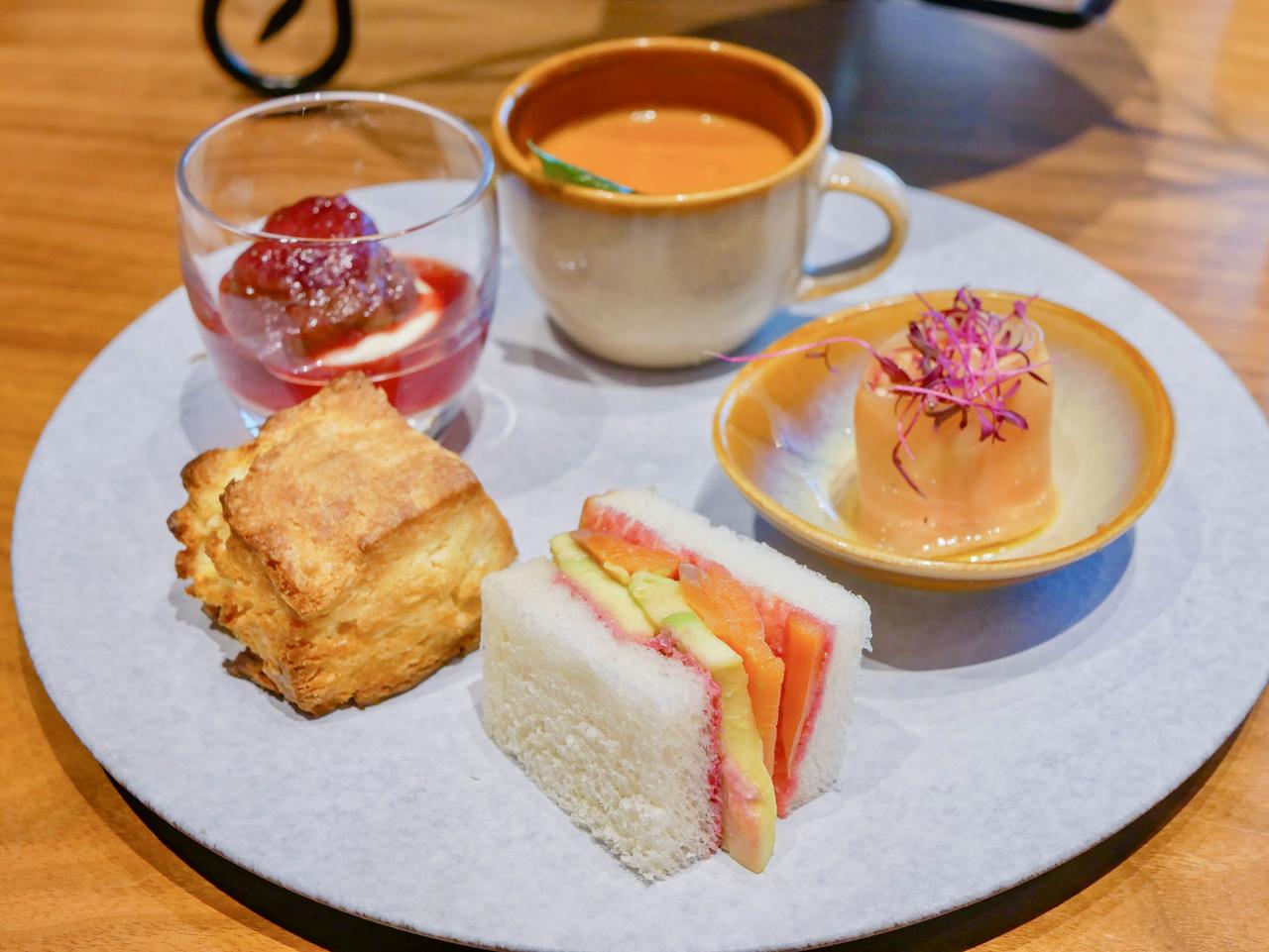 画像: 日替わりセイボリーでバランスよく