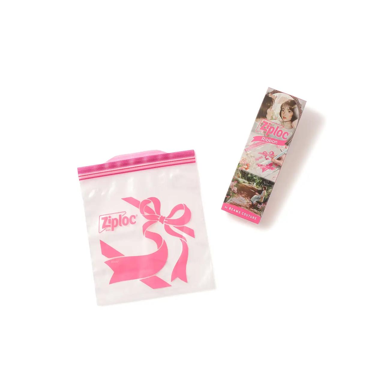 画像: Ziploc® Ribbon M6 縦189×横177×厚さ0.04mm / 6枚入 / デザイン1種 　　¥195 (tax in）