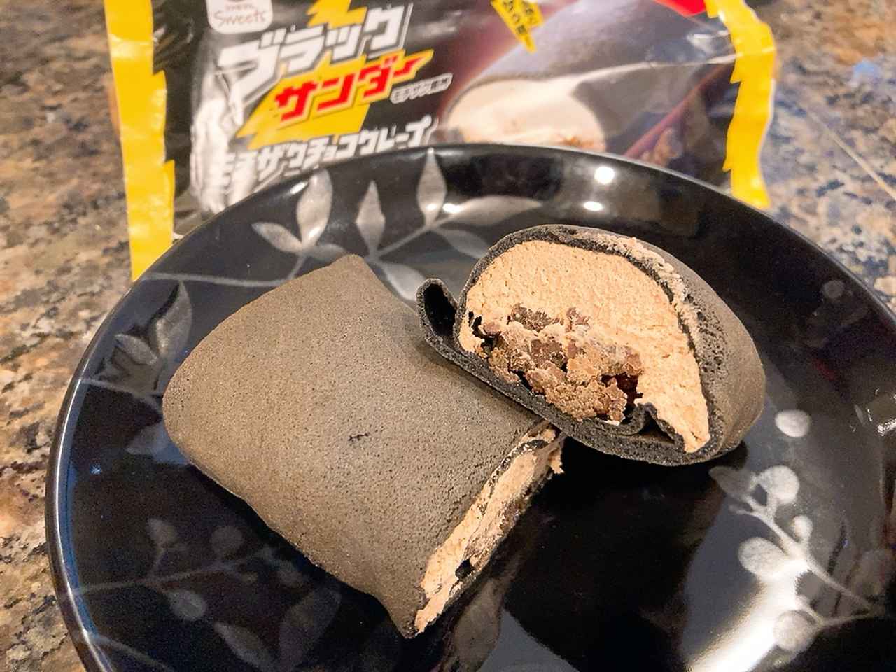 画像: ブラックサンダー モチザクチョコクレープ