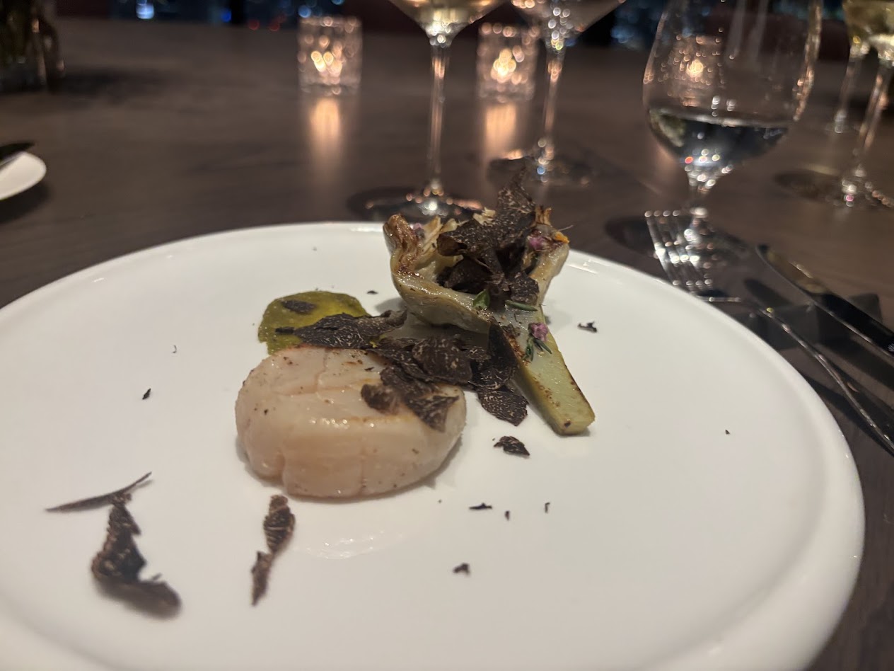 画像2: 【前菜】海老のサンドイッチ、セロリアック、パセリ、山椒の葉、バニラ