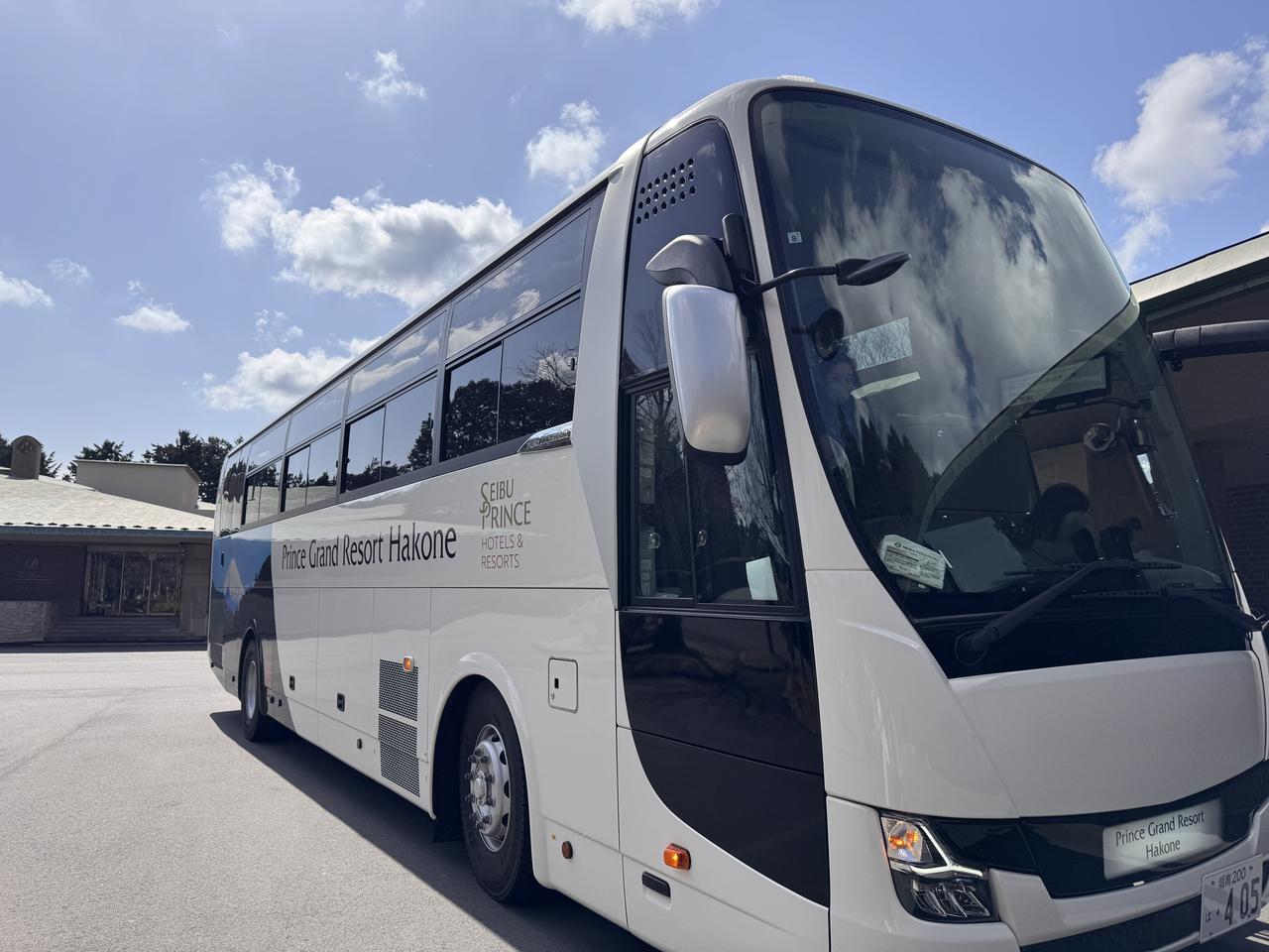 画像: 小田原駅から無料送迎バス（所要時間50分）