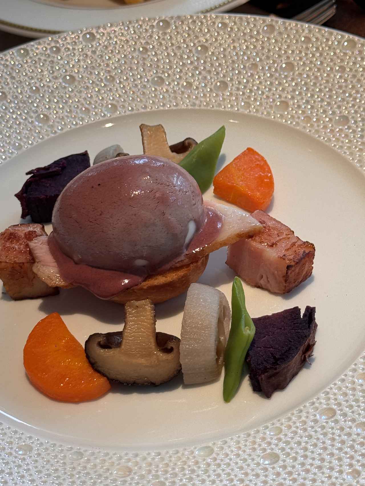 画像: 【選べるメインプレート】 ウフ・ムーレット箱根芦ノ湖トリアノンスタイル ベーコンと温野菜添え