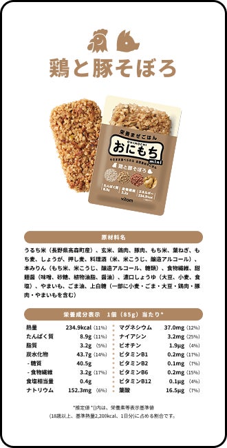 画像3: 完全栄養食「おにもち mini」登場。新生活の朝ごはんに寄り添う少量主食