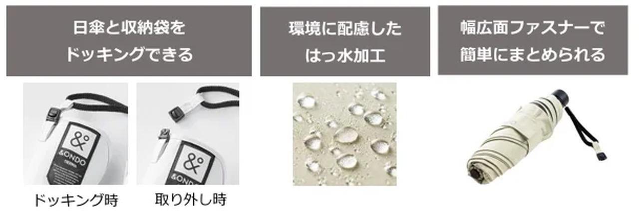 画像5: 遮光率100％・遮熱率40％以上♡まるで魔法びんのように涼しい新シリーズ「＆ONDO」から高遮熱日傘や帽子が登場が登場