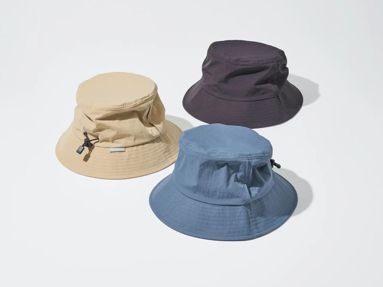 画像: 『COOL遮熱 ハット（SG-C603F）』 色　　 ：CHL（チャコール）、BL（ブルー）、SDBE（サンドベージュ） サイズ ：58.0-60.0㎝（頭囲） 素材 　：ナイロン（表地）/ ポリエステル（裏地） 特長 　： ・遮熱率 45％以上 / 遮光率 100％ /UVカット率 100％（UPF 50+）/ 近赤外線カット率 99.9％以上 ・軽量（約68g）/ コンパクト / ウォッシャブル ・湿気を逃がすベンチレーション仕様 ・後部アジャスターでサイズ調整が可能 ・あご紐を取り付けられるループ付き