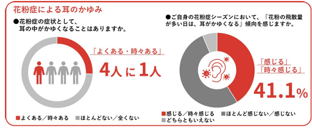 画像: 4人に1人が“花粉耳”。花粉が多い日はかゆみが悪化