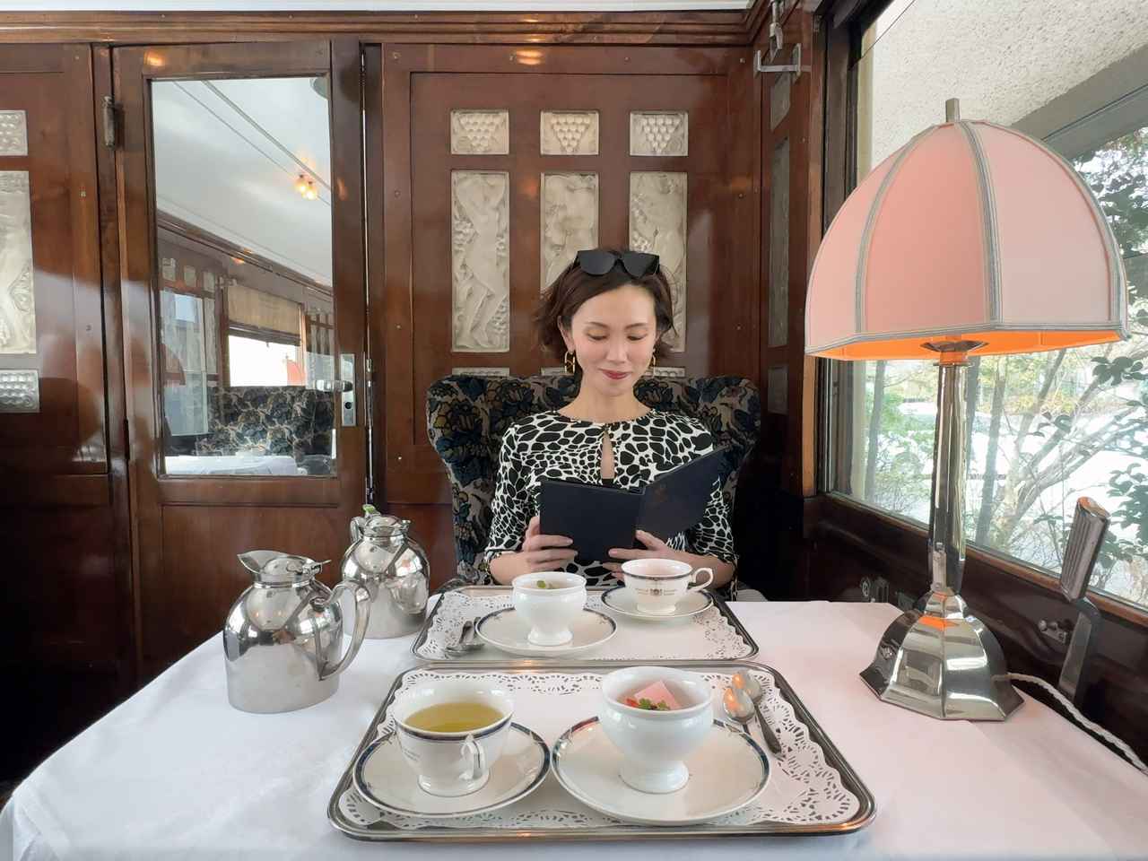 画像5: 時を旅する優雅なティータイム♡豪華サロンカー”オリエント急行”【箱根ラリック美術館】