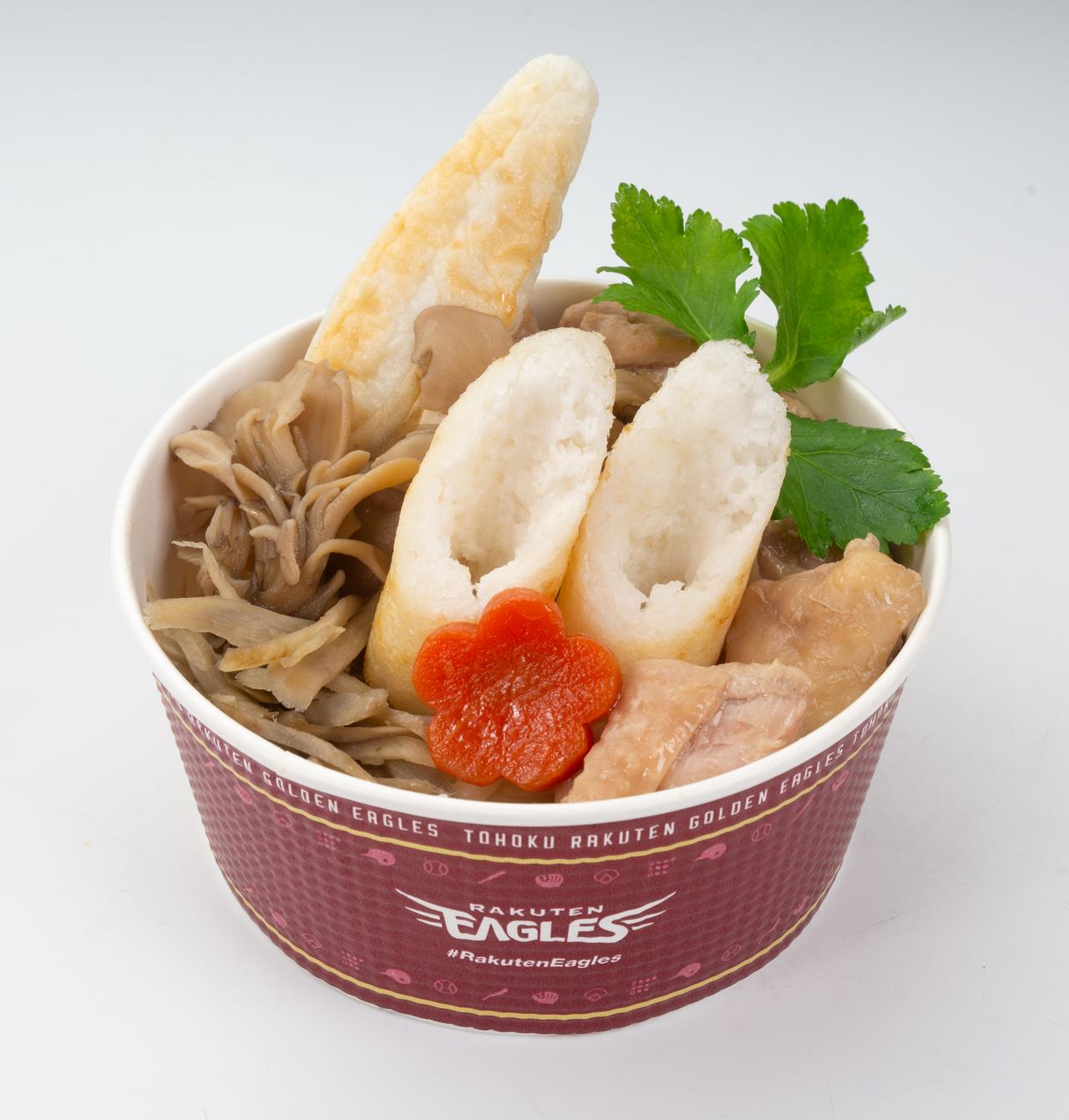 画像: 伊藤光の比内地鶏スープのきりたんぽそば・うどん（販売店舗：まるまつ、価格：1,280円 ⓒRakuten Eagles