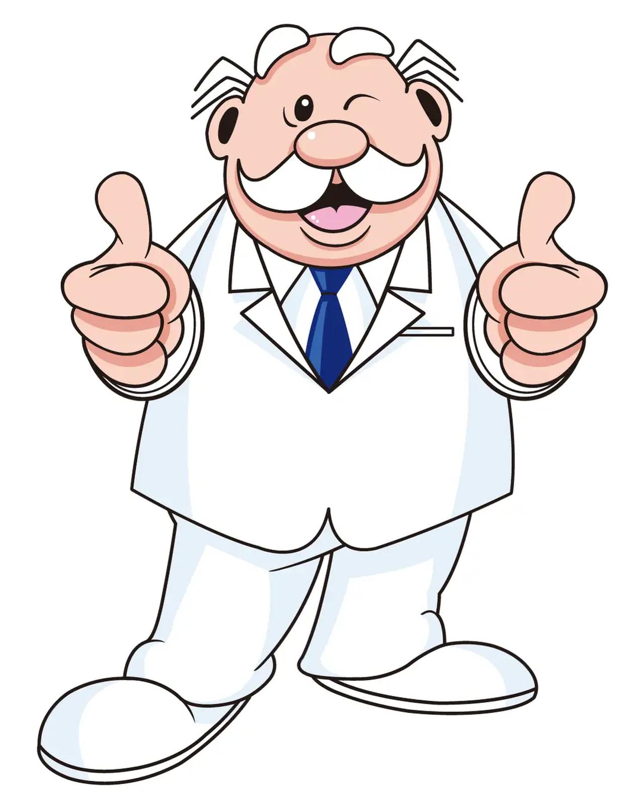 画像: ■名前 ： Dr. Simi（ドクター・シミ） ■出身 ： メキシコ ■外見 ： 大きな口ひげが特徴の親しみやすくふくよかな体型のお医者さん。普段白衣に青いネクタイ姿。 ■性格 ： 優しく、明るく、親しみやすい性格。人を助けることが大好きで、どこへ行っても周りに幸せを届ける。