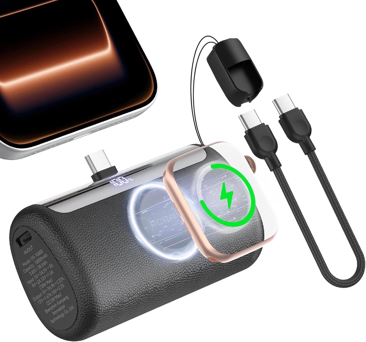 画像3: 【徹底レビュー】手のひらサイズで10,000mAh♡毎日の外出を変えるRORRY PalmGO「D5-10000」