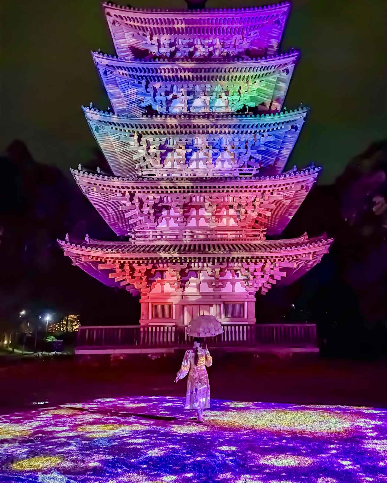 画像2: 国宝「五重塔」 夜桜茶席