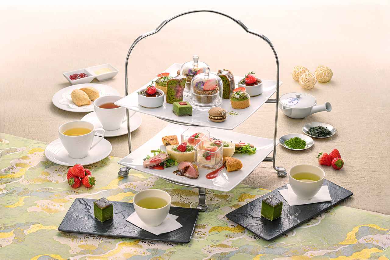 画像: ポム・ダダン アフタヌーンティー　“日本茶の香りと苺の彩（いろどり）”【3-4月】 - 【公式】丸ノ内ホテル ｜ 東京駅丸の内北口より徒歩約1分 - 丸の内・大手町のホテル