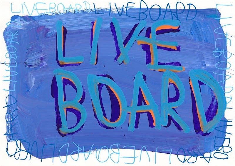 画像1: 《タイトル不明》中尾涼 ※LIVEBORAD社オリジナルアート