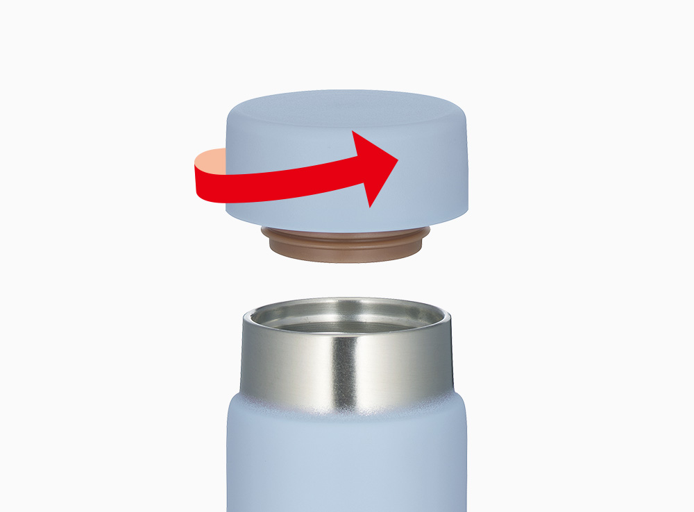 画像: しっかり閉まるスクリュータイプ フタを外せばすぐに飲める、口当たりのやさしい飲み口。