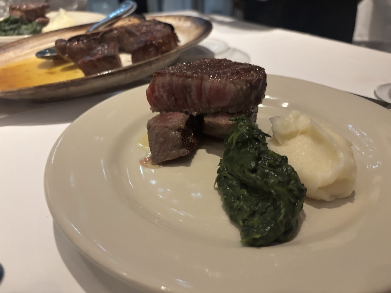画像2: ENTREE : USDAプライム 熟成肉Tボーンステーキ SIDE DISH:マッシュポテト&クリームレスクリームスピナッチ