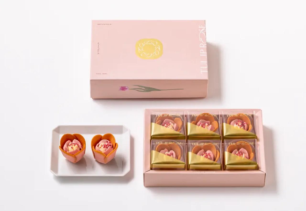 画像: チューリップローズ ストロベリーバター 【発売日】2026年3月1日(日)～5月下旬ごろまで 【価　格】6個入 1,404円(本体価格1,300円) 【販売店】TOKYO TULIP ROSE 西武池袋店・大丸東京店・阪急うめだ店・そごう横浜店・羽田空港第2ターミナル店・JR東京駅店(SWEETS GATE TOKYO店内) ※表示の価格は参考小売価格です。