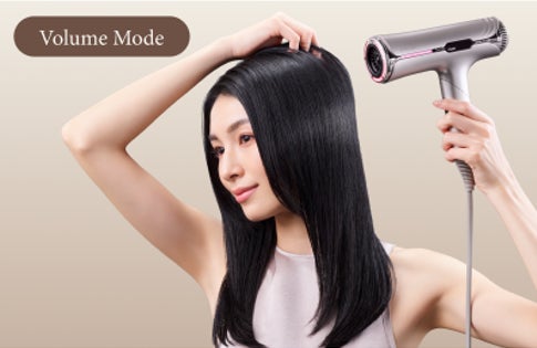 画像1: ＜ポイント④＞新たにボリュームモード・ケアモード搭載で、なりたい仕上がりに応じたドライが可能に