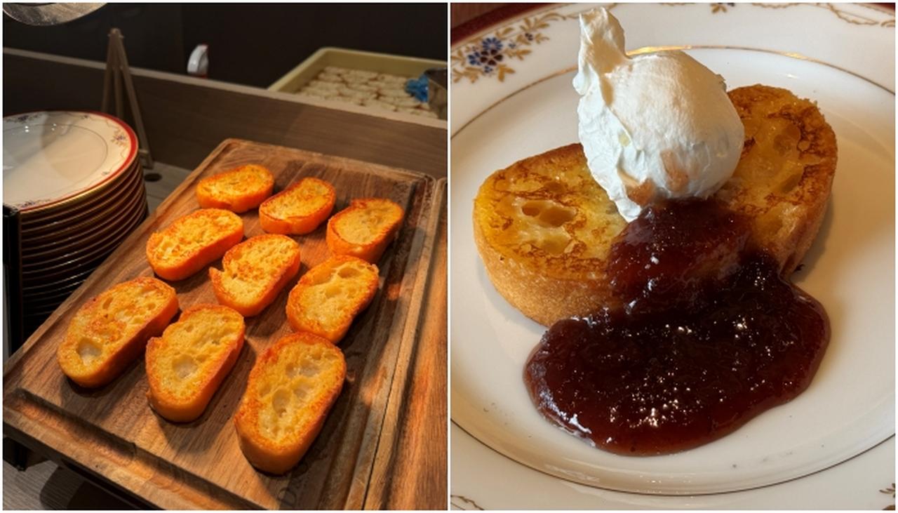 画像: ライブキッチンではフレンチトーストも！