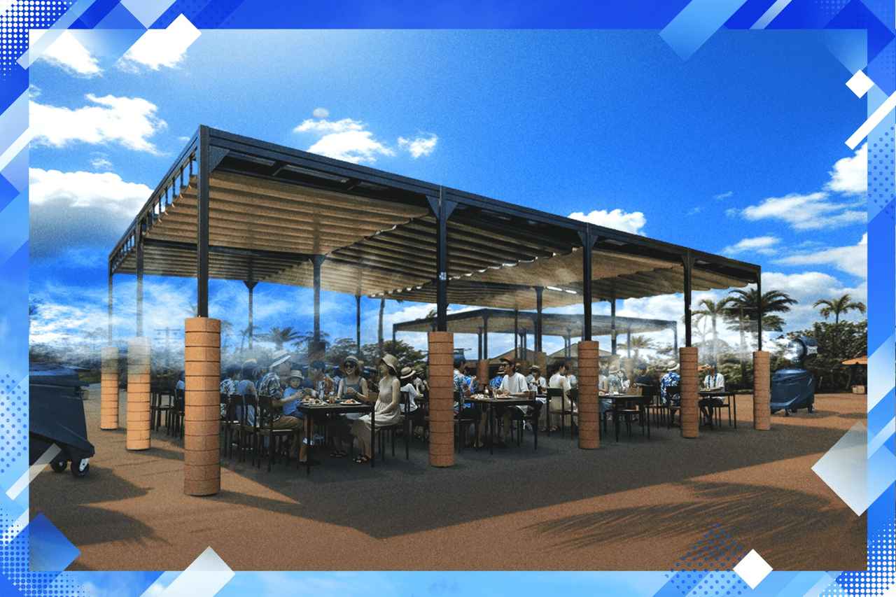 画像1: 屋外レストランも進化、涼しく食事できる空間へ