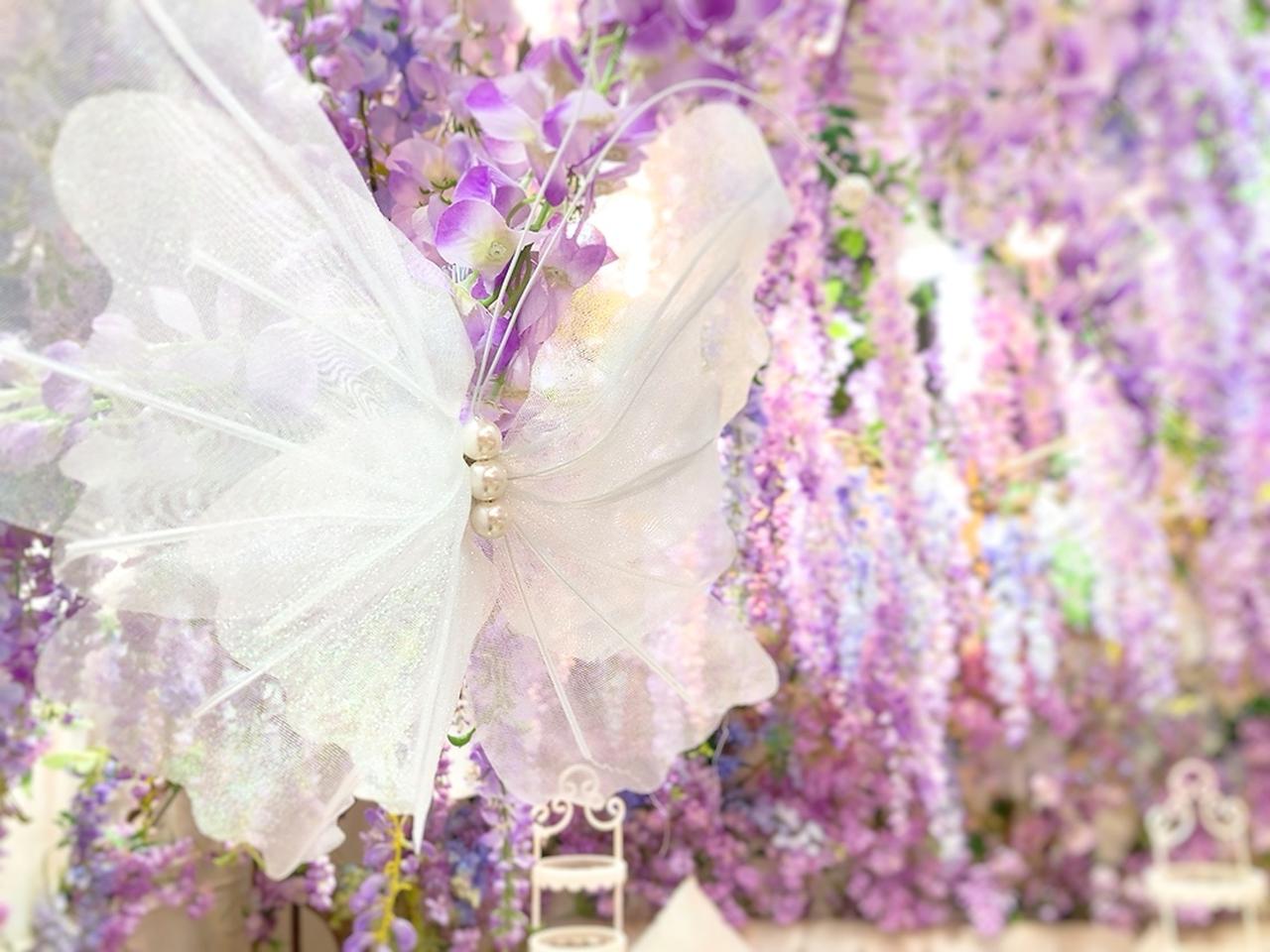 画像3: 美しい藤色に癒されて…♡お花でいっぱいのアフタヌーンティーは、“映え”だけじゃない夢体験！