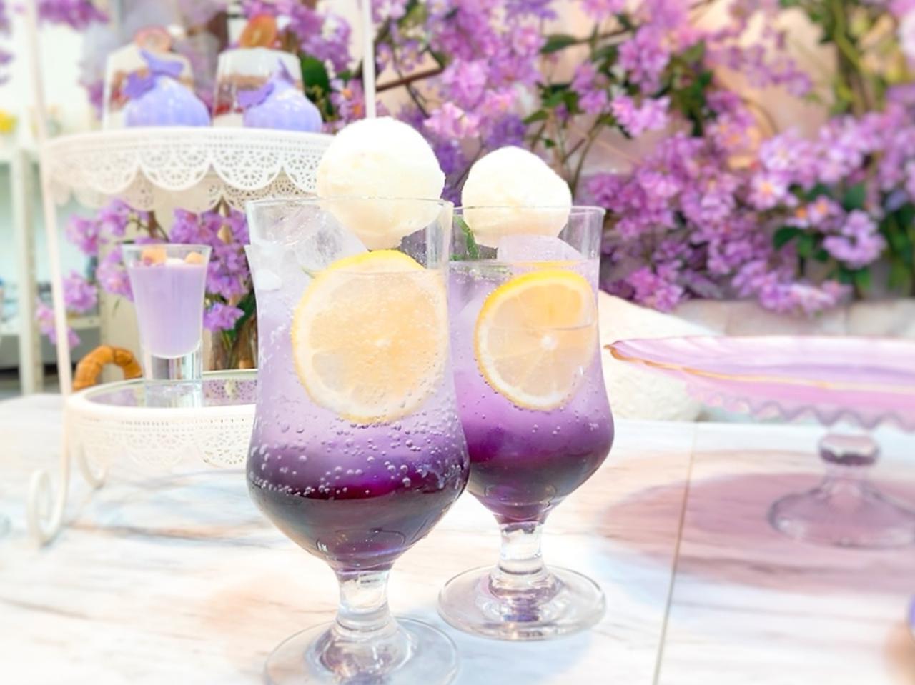 画像13: 美しい藤色に癒されて…♡お花でいっぱいのアフタヌーンティーは、“映え”だけじゃない夢体験！