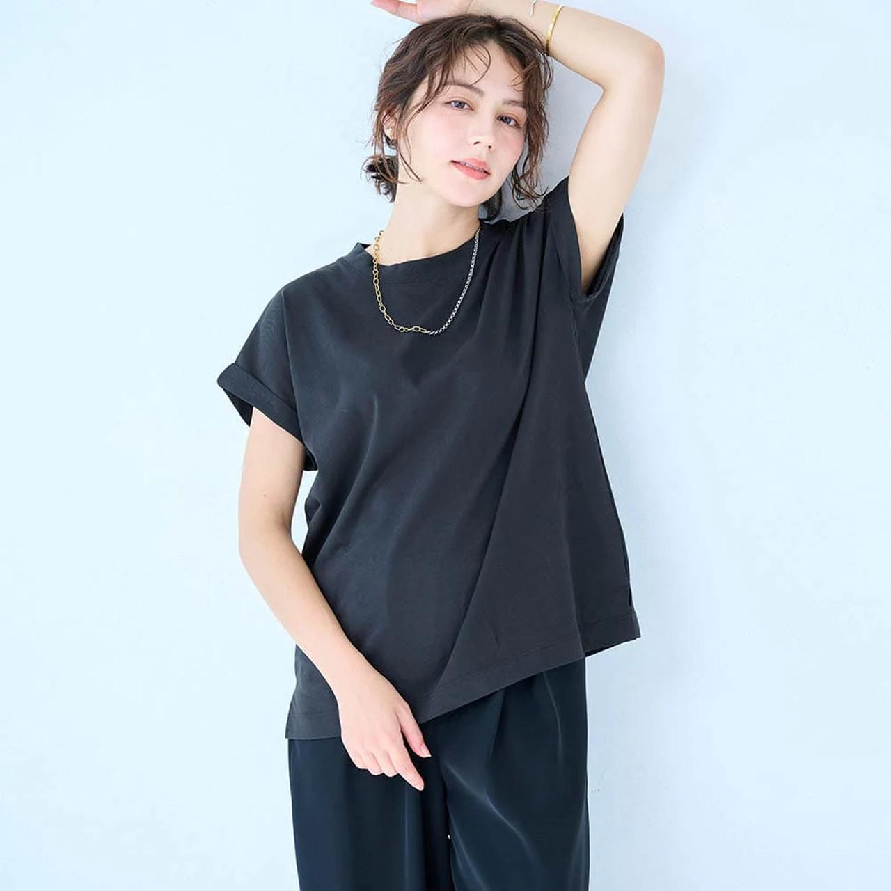 画像: 汗シミーヌ・フレンチスリーブTシャツ
