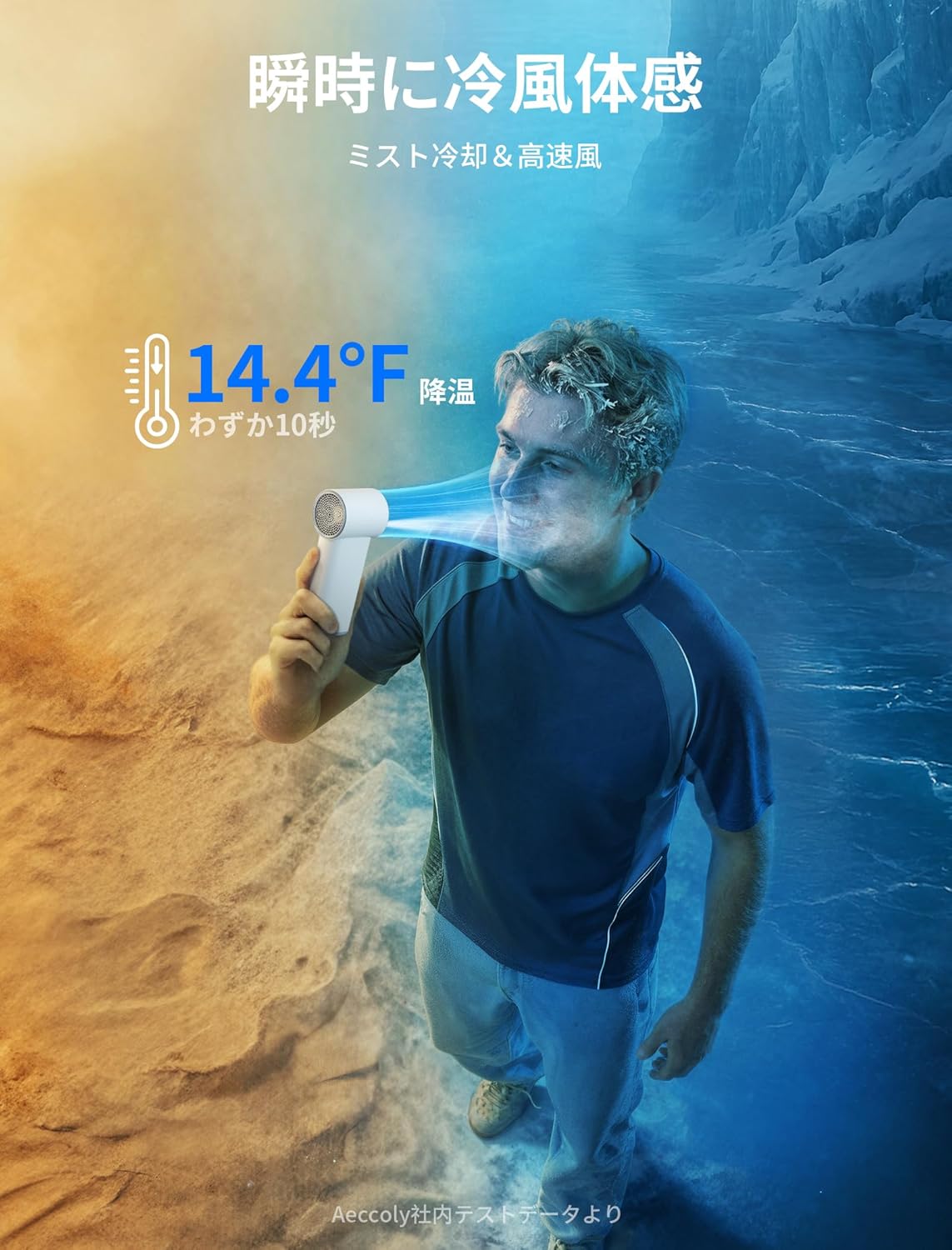 画像4: 風とミストがつくる、新しい涼しさ♡Aecoolyから「Cold Air ミストファン」登場