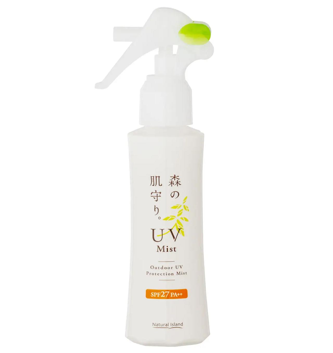 画像: 森の肌守り。UVミスト ノンケミカル（紫外線吸収剤不使用）ボディ用日焼け止めミスト SPF27・PA++／UV耐水性★ 内容量：100mL 価格：2,970円（税込）