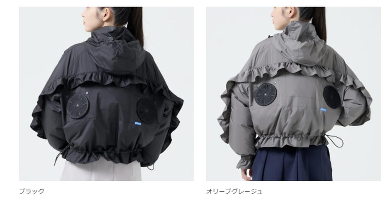 画像: 空調ブルゾンfanqlo-Long(ロング) 通常ファンを採用 サイズ :フリーサイズ(着丈60.0cm 肩幅60.0cm 胸囲123.0cm 袖丈52.0cm) 価格 :26,000円(税込) 商品発売日:2026年5月22日(金)