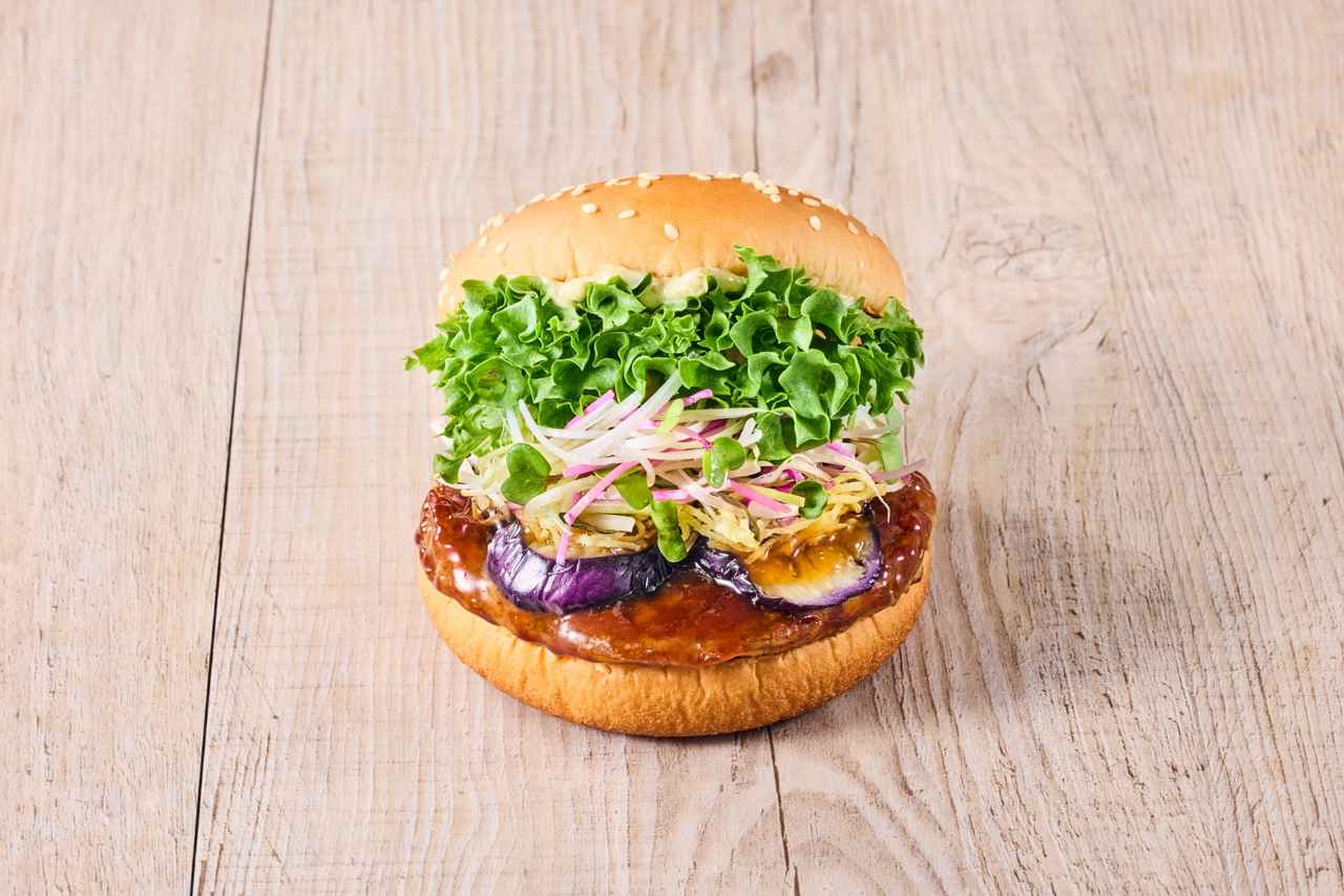 画像: 柚子胡椒香る 香味野菜の照り焼きバーガー